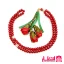تسبیح 101 عددی گلدار ساتن طرح رز
