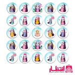 پیکسل دخترانه حجاب بسته 100 عددی