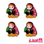 پیکسل چوبی دخترانه طرح راهیان کربلا - بسته ۱۰۰ عددی