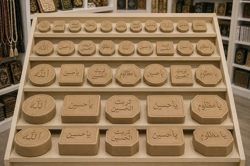 فروش عمده مهر نماز - مرکز پخش مهر نماز با تنوع بالا و قیمت مناسب